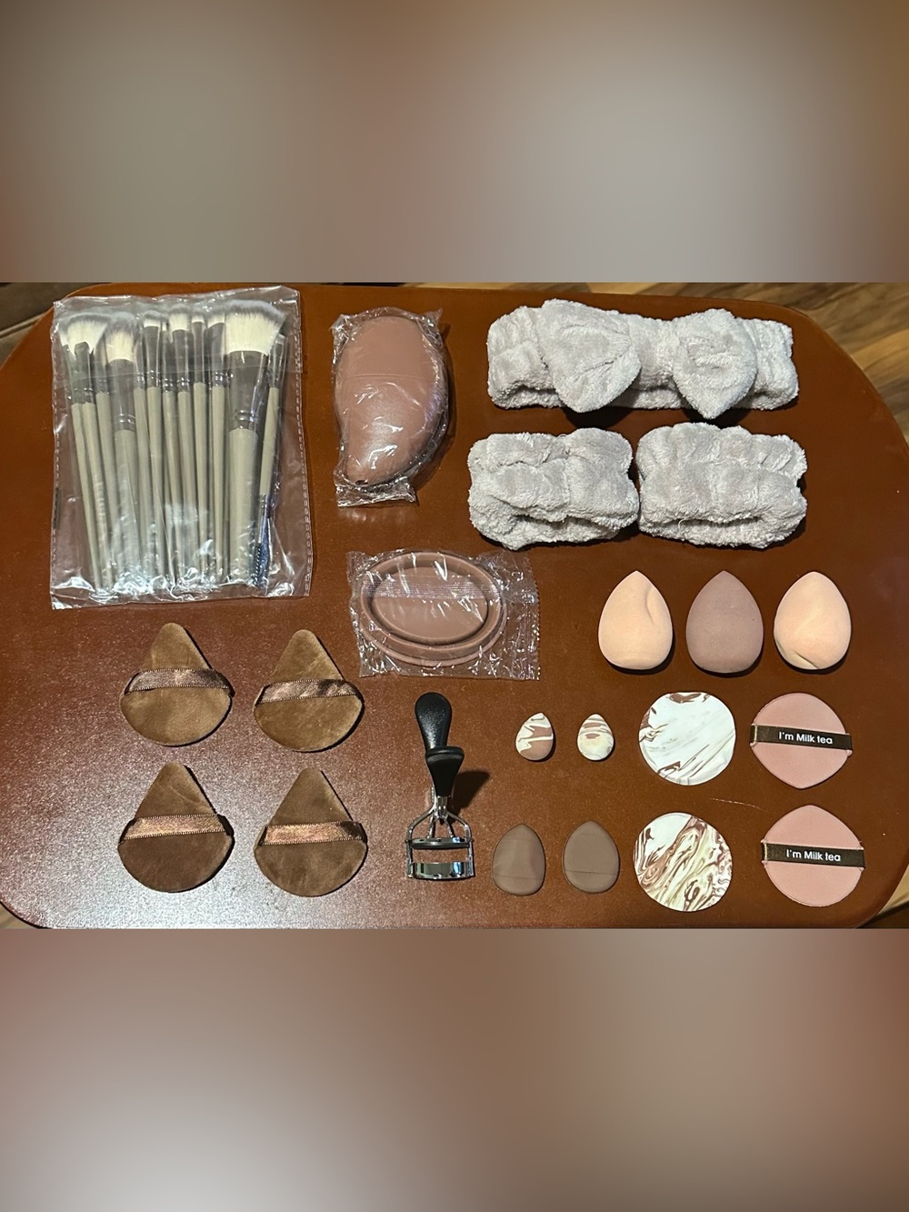 Makeup Accessory Set - Nude/by Brown Beauty Sponges & Tools